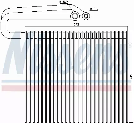 NISSENS PAROWNIK KLIMATYZACJI 92165 