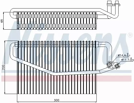 NISSENS PAROWNIK KLIMATYZACJI 92173 