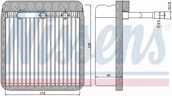 NISSENS PAROWNIK KLIMATYZACJI 92193 