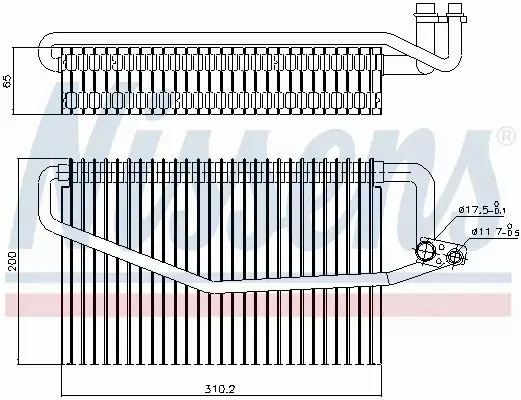 NISSENS PAROWNIK KLIMATYZACJI 92245 