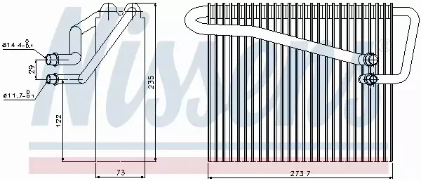 NISSENS PAROWNIK KLIMATYZACJI 92301 