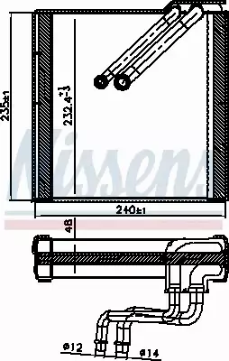 NISSENS PAROWNIK KLIMATYZACJI 92371 