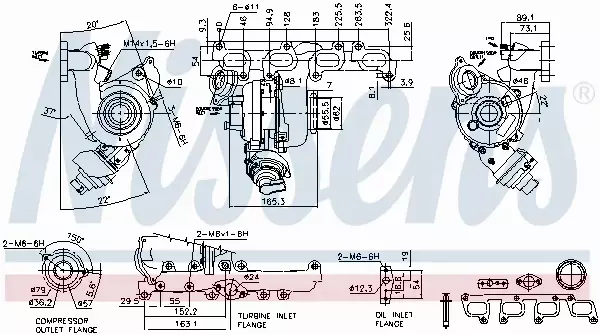 NISSENS TURBOSPRĘŻARKA 93076 