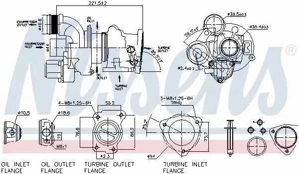 NISSENS TURBOSPRĘŻARKA 93154 