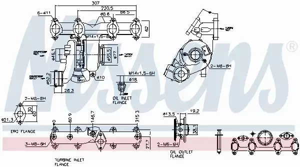 NISSENS TURBOSPRĘŻARKA 93218 