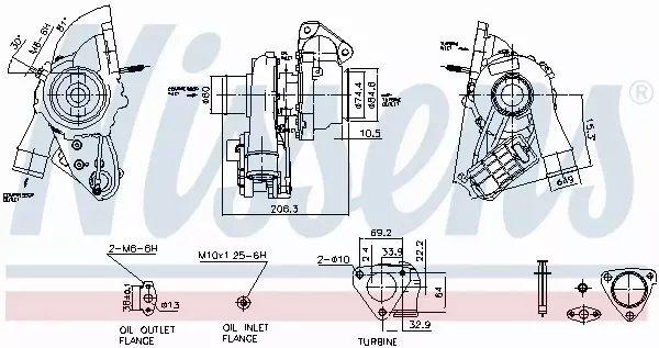 NISSENS TURBOSPRĘŻARKA 93284 