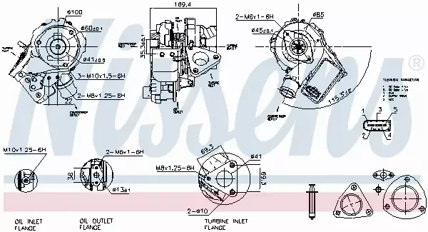 NISSENS TURBOSPRĘŻARKA 93412 