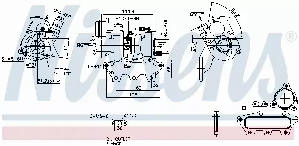 NISSENS TURBOSPRĘŻARKA 93423 