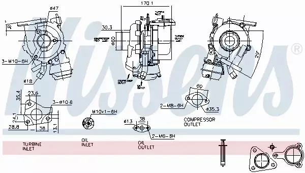 NISSENS TURBOSPRĘŻARKA 93425 