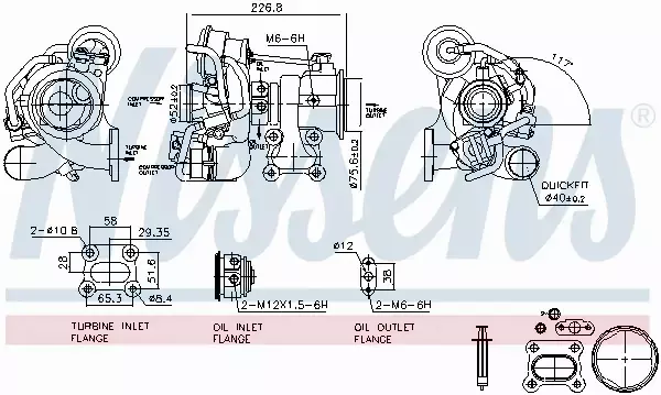 NISSENS TURBOSPRĘŻARKA 93442 