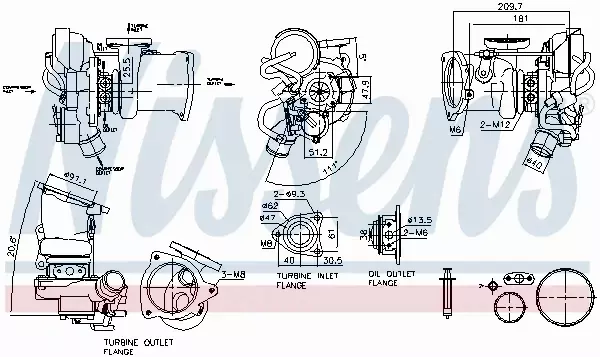 NISSENS TURBOSPRĘŻARKA 93451 