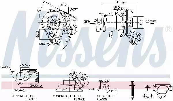 NISSENS TURBOSPRĘŻARKA 93480 