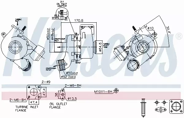 NISSENS TURBOSPRĘŻARKA 93491 