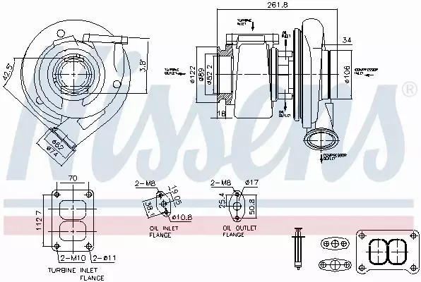 NISSENS TURBOSPRĘŻARKA 93599 