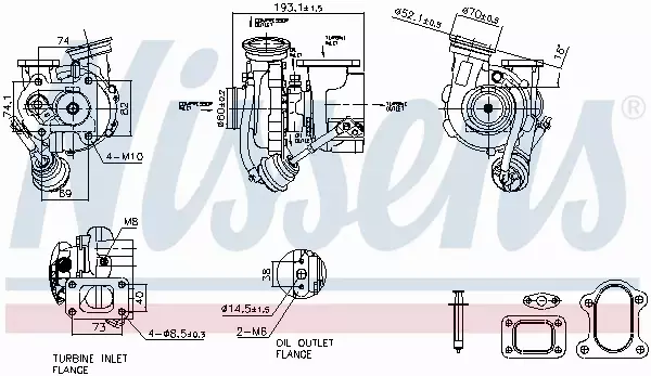 NISSENS TURBOSPRĘŻARKA 93600 