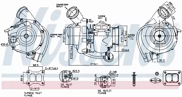 NISSENS TURBOSPRĘŻARKA 93612 