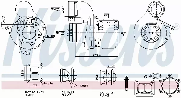 NISSENS TURBOSPRĘŻARKA 93618 