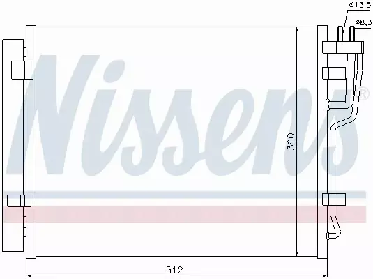 NISSENS CHŁODNICA KLIMATYZACJI 940007 