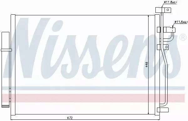 NISSENS CHŁODNICA KLIMATYZACJI 940010 