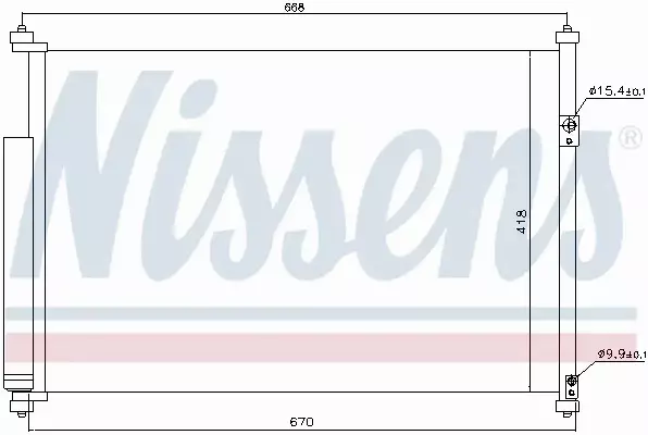 NISSENS CHŁODNICA KLIMATYZACJI 940012 