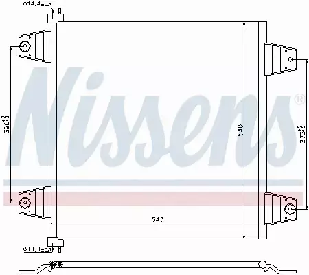 NISSENS CHŁODNICA KLIMATYZACJI 940031 