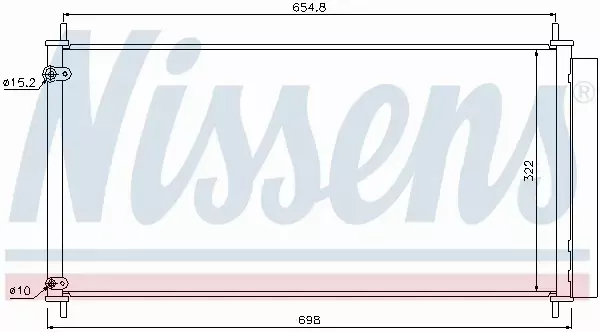 NISSENS CHŁODNICA KLIMATYZACJI 940036 