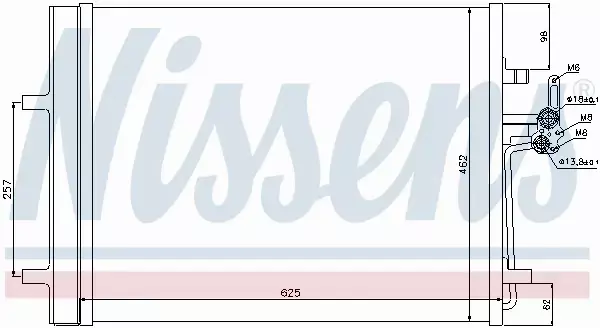 NISSENS CHŁODNICA KLIMATYZACJI 940044 