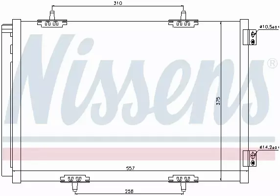 NISSENS SKRAPLACZ KLIM CITROEN C3 PEUGEOT 1007207 