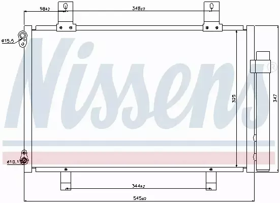 NISSENS CHŁODNICA KLIMATYZACJI 940057 