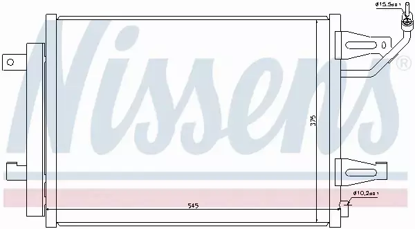 NISSENS CHŁODNICA KLIMATYZACJI 940067 