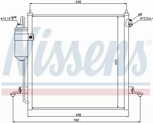 NISSENS CHŁODNICA KLIMATYZACJI 940068 