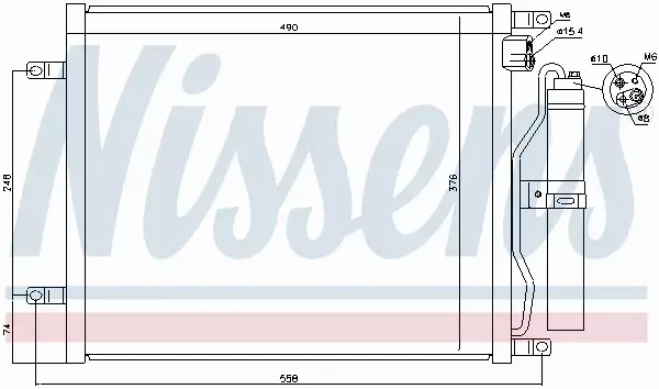 NISSENS CHŁODNICA KLIMATYZACJI 940069 