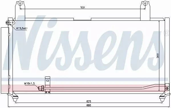 NISSENS CHŁODNICA KLIMATYZACJI 940080 