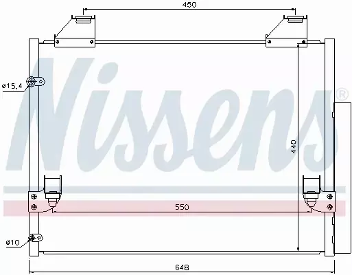 NISSENS CHŁODNICA KLIMATYZACJI 940083 