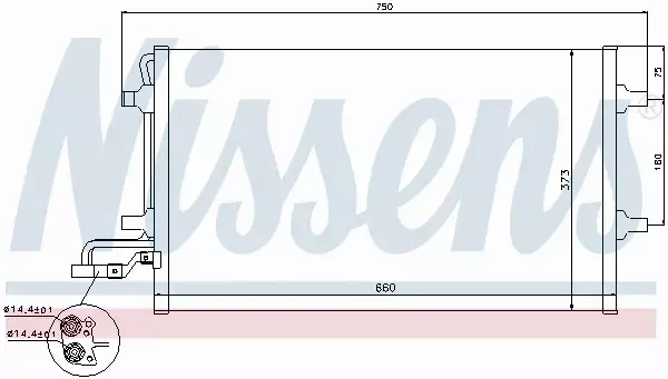 NISSENS CHŁODNICA KLIMATYZACJI 940086 