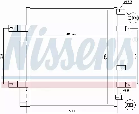 NISSENS CHŁODNICA KLIMATYZACJI 940094 