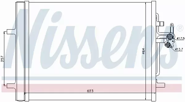 NISSENS CHŁODNICA KLIMATYZACJI 940155 