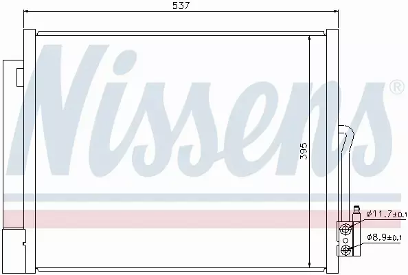 NISSENS CHŁODNICA KLIMATYZACJI 940156 