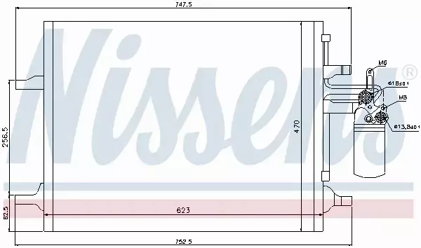 NISSENS CHŁODNICA KLIMATYZACJI 940159 