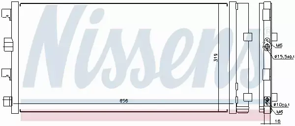 NISSENS CHŁODNICA KLIMATYZACJI 940161 