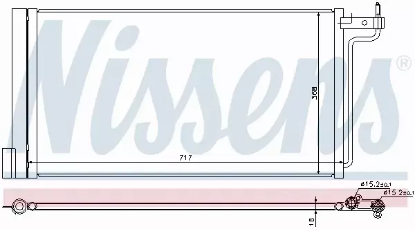NISSENS CHŁODNICA KLIMATYZACJI 940181 