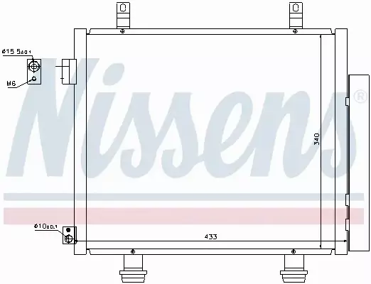 NISSENS CHŁODNICA KLIMATYZACJI 940193 