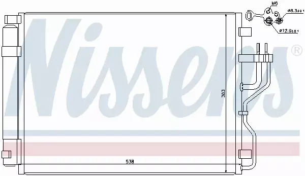 NISSENS CHŁODNICA KLIMATYZACJI 940207 