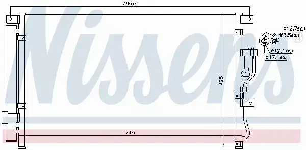 NISSENS CHŁODNICA KLIMATYZACJI 940210 