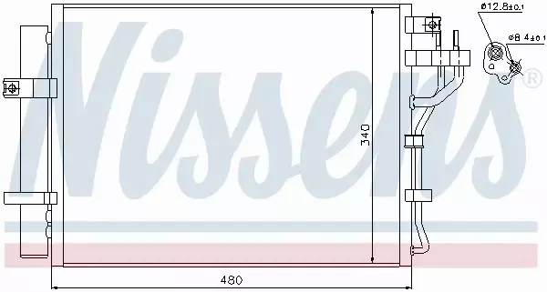 NISSENS CHŁODNICA KLIMATYZACJI 940219 