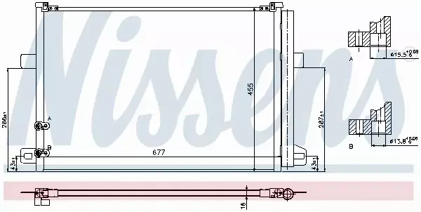 NISSENS CHŁODNICA KLIMATYZACJI 940225 