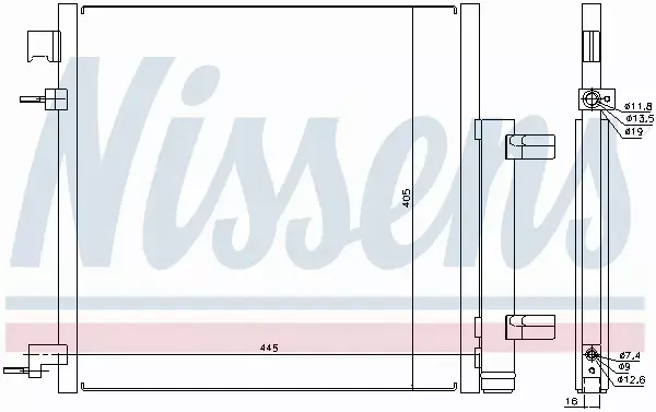 NISSENS CHŁODNICA KLIMATYZACJI 940247 