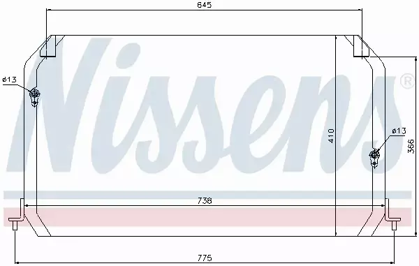 NISSENS CHŁODNICA KLIMATYZACJI 94026 