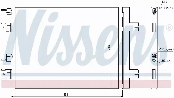 NISSENS CHŁODNICA KLIMATYZACJI 940262 