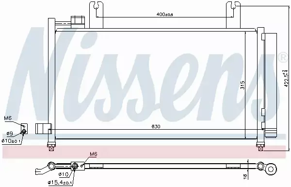 NISSENS CHŁODNICA KLIMATYZACJI 940328 